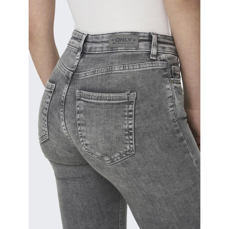 ONLY Female Skinny Jeans, ONLPAOLA High-Waist Skinny-Fit Jeans, Grey Denim