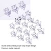 50Pcs Tulip Paper Clips Cute Purple Tulip Design Durable Metal