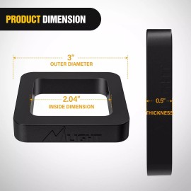 ‎Nilight Nilight 2Inch Hitch Receiver Silencer Pad 4 Pack Reduce Rattle