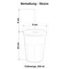 ENGELLAND - 5 x Plastic Cups with Lids, Pink, Drinking