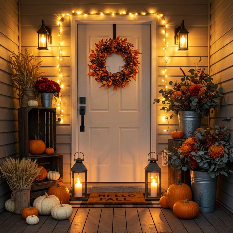 HISAFE Iron Black Front Door Lock Set for Entry Door/Backdoor,