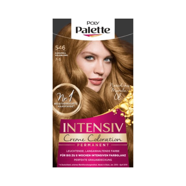 Poly Palette Haarfarbe Caramel Gold Blond 546