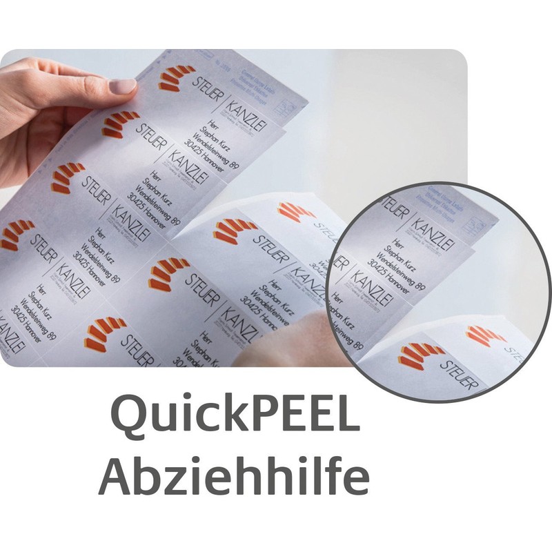 Avery Zweckform 6170 Labels 64 x 36 mm Quick-Peel 25