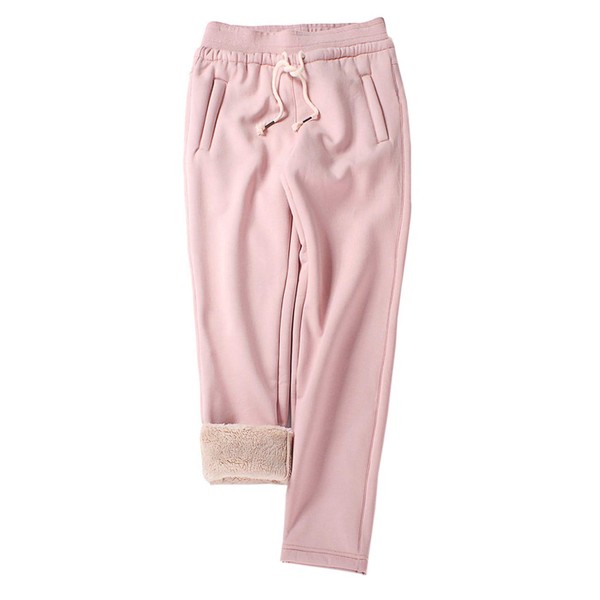 Gihuo Women's Sherpa Lined Sweatpants Winter Warm Fleece Lined Sweatpants
