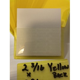 Unbranded laminating sheets 25pk Yellow Back