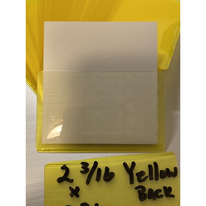Unbranded laminating sheets 25pk Yellow Back
