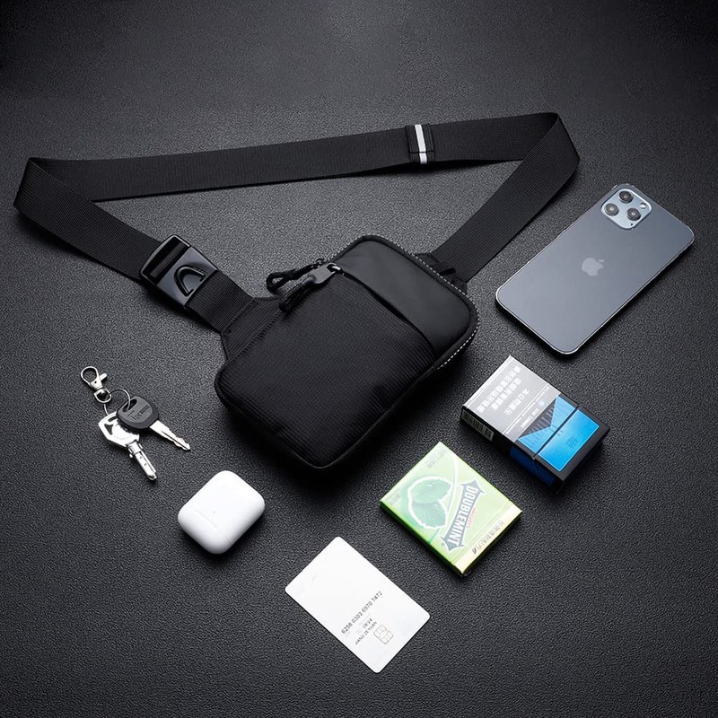 Simptech Mini Crossbody Sling Bag Chest Bag Dual Pocket Water