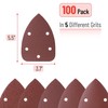 Bates- Mouse Detail Sander Sandpaper, 100 pcs, 40/80/120/180/240 Grits, Red