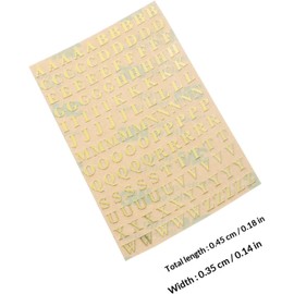 Pegatinas Metálicas Adhesivas para Manualidades y Scrapbooking, 26 Letras y Números en 6 Hojas Mixtas, Tamaño 4.5 Mm, Pegatinas Decorativas para Álbumes y Varios estilos
