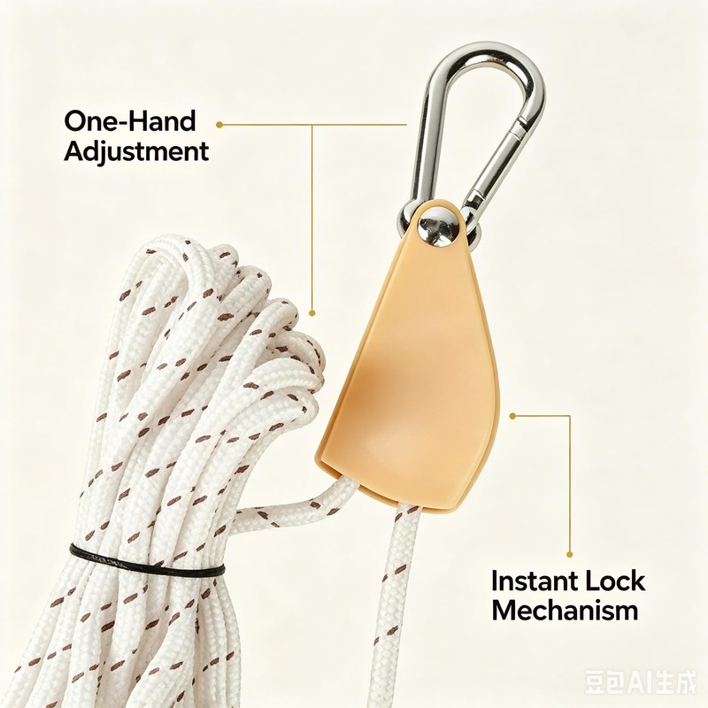 Retractable Travel Clothesline, 19Ft Heavy Duty Portable Clothes Drying Rope
