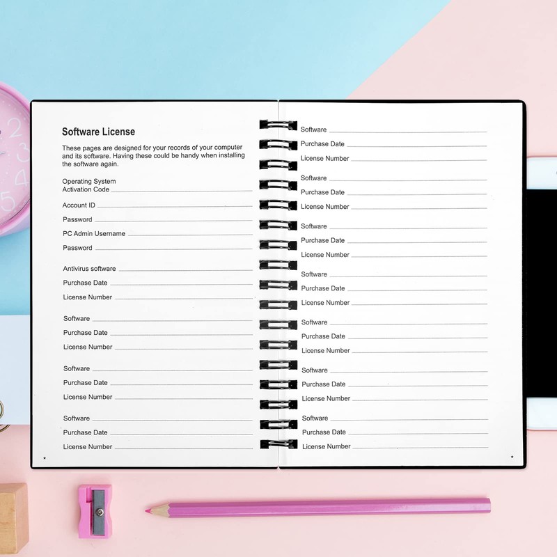 Discreet Password Book with Alphabetical A-Z Tabs - Password Notebook