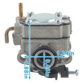 CARBBIA 753-08323 Carburetor with 753-08159 Starter Pawl Kit Compatible with Troy-Bilt TB635EC TB685EC TB685-EC TB6044XP Compatible with AC8 Engines Compatible with MTD 41CDZ47C799