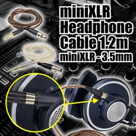 St.espoir Mini XLR Headphone Cable 1.2m 8 Conductor for K712pro K702 Q701 K240mk2 K271mk2 and Other Devices with 3 Pole Mini XLR Plug, Brown