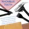 JONMON Leather Prong Punch Tool - 4Pcs 5mm 1/2/4/6 Prong