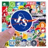 Sanmatic 72pcs Laptop Sticker for Developers Programming Language Includes Sticker