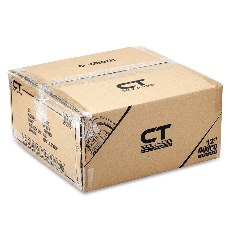 CT Sounds Hydro 12” Dual 4-Ohm 1000-Watt Shallow Mount Car