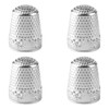 Lotsdonxia 4-Piece Metal Copper Thimbles Set – Durable Finger Protectors