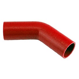 Pegasus E45.51-RED, Red Silicone Hose, 2" I.D. 45 degree Elbow, 4" Legs (no logo)