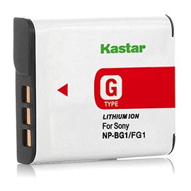 Kastar 1 Pack Battery Compatible with Sony NP-BG1 NP-FG1 Sony Cyber-Shot DSC-H3 DSC-H7 DSC-H9 DSC-H10 DSC-H20 DSC-H50 DSC-H55 DSC-H70 DSC-H90 DSC-HX5 DSC-HX5V DSC-HX7 DSC-W40 DSC-W50 DSC-W55 Camera