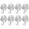 DecorDwell Suction Hooks, No Drill Vacuum Suction Hooks, Reusable Plastic