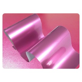 JNK NETWORKS Gloss Chrome Metallic Car Vinyl Wrap Sticker Sheet Film Air Release (Pink, 19.6" x 55")
