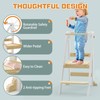 Foldable Toddler Kitchen Stool Helper, Toddler Tower with 3 Adjustable