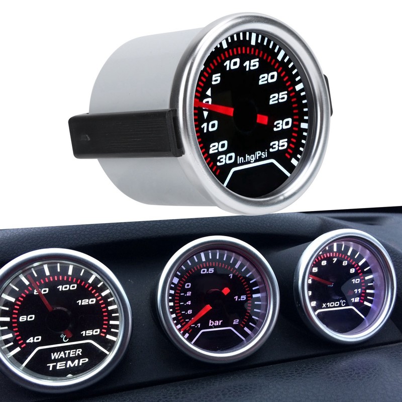 2in Turbo Boost Gauge -30-35PSI Red Pointer High Accuracy Meter