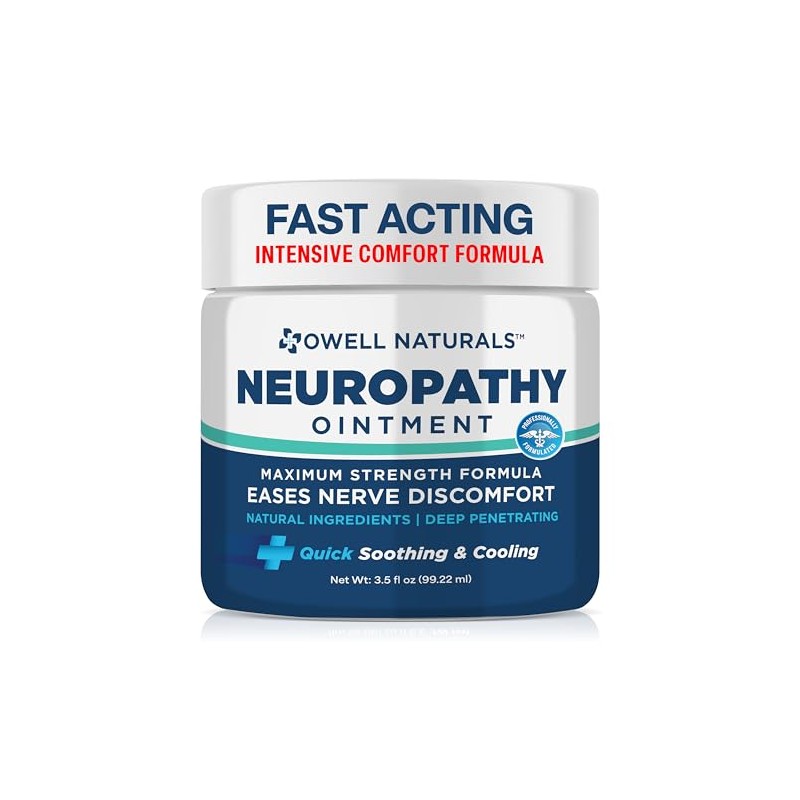 Owell Naturals Neuropathy Nerve Ointment for Feet, Fingers, Hands, Toes,