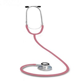 Homecare Estetoscopio Dúplex Rosa de Acero Inoxidable con repuestos incluidos