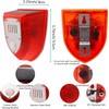 WONFAST Solar Motion Sensor Alarm Light Outdoor,Dog Barking&Gunshot Sound 129db