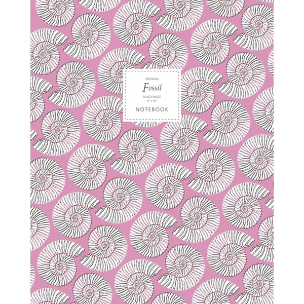 Fossil Notebook - Ruled Pages - 8x10 - Premium: (Flamingo