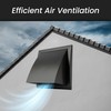 6" Inch Exhaust Hood Vent with Rain Cover, Black, Indoor