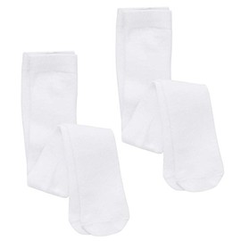 WB SOCKS 2 pairs of Plain White Baby Tights