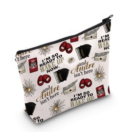 Great Co-met of 1812 Broadway Musical Inspired Gift Musical Theater Zipper Pouch Makeup Bag Gift for Actor Actress (Wake UP Bag)