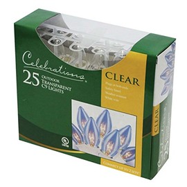 Celebrations Light Set 25 Light Set Clear Bulbs C9 24' Ul Listed