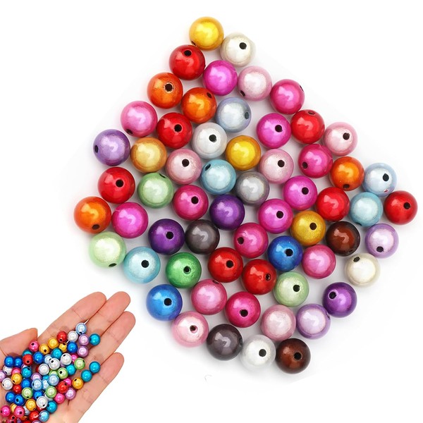 JINJUMEI Pack of 60 12 mm Reflective Beads, 3D Illusion,