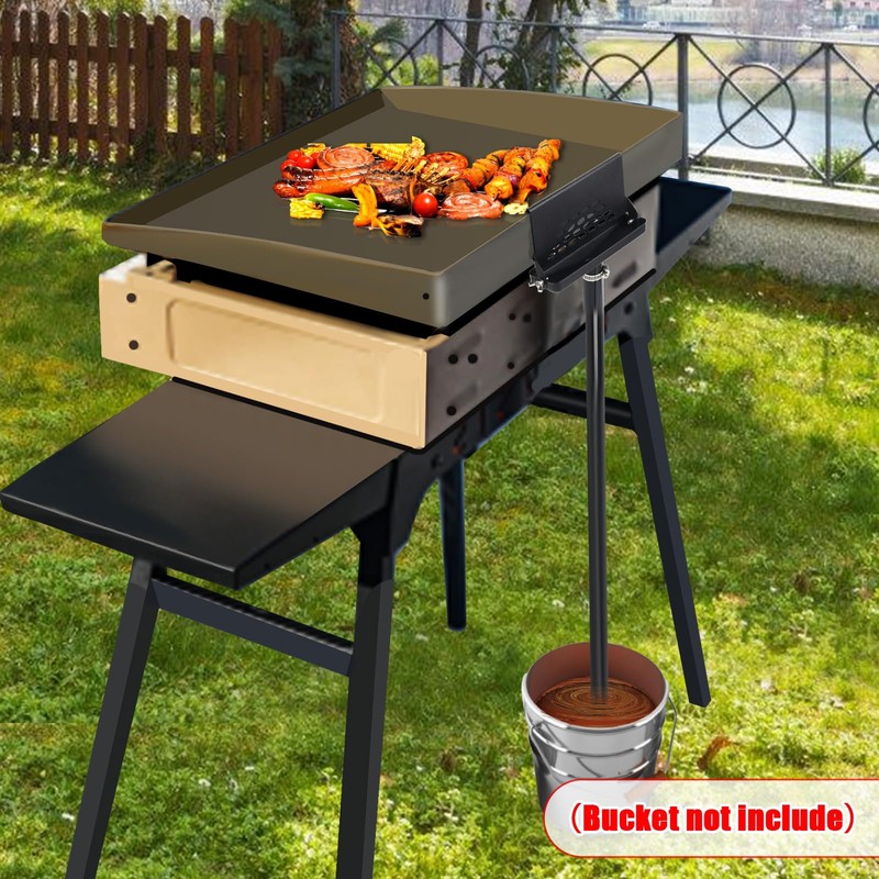 Upgrade Blackstone Grease Catcher - Rear Drainage Funnel for Blackstone