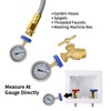 MEASUREMAN 2-1/2" Water Pressure Gauge Kit 6 Parts Kit, Lead-Free