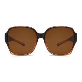 YAMEIZE Trendy Polarized Wear Over Sunglasses - For Men Women Vintage Anti Glare UV400 Protection Rectangle Wear Over Eyewear Driving