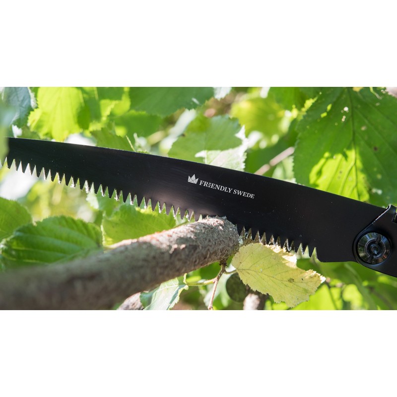 The Friendly Swede Folding Saw For Hiking, Camping and Gardening,