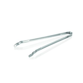 Genius BBQ barbecue tongs, silver, 38 cm, ideal for turning meat, fish and vegetables, dishwasher-safe