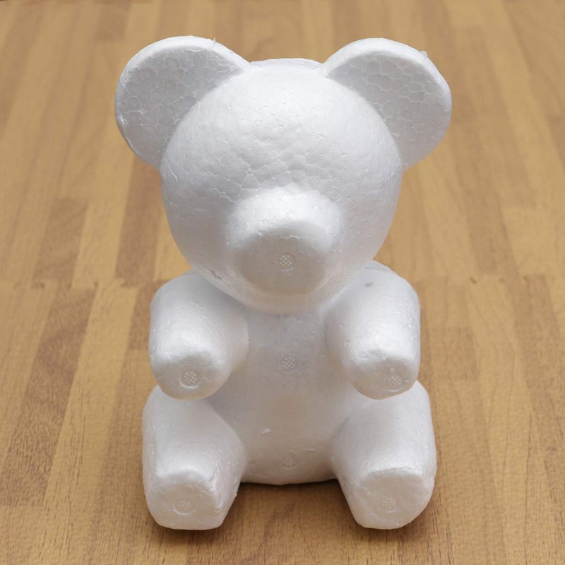 Happyyyami Foam Bear Modeling Polystyrene Foam Bear White Craft Foam