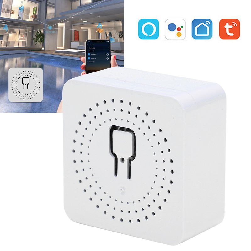 Mini ON/Off Controller Switch Smart WiFi Light Opener White APP