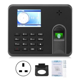 2.8in TFT Independent Access Control Systerm Fingerprint Password Attendance Machine 110‑270VUK Plug