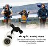 Orienteering Compass,Acrylic Compass | Navigation Backpacking Compass with Rope, Orienteering