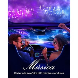 LENCENT Transmisor FM Bluetooth para Auto, Reproductor Música para Carro, Adaptador Bluetooth Coche con Dual USB 5V/2.4A&1A, Soporta Tarjetas SD, Memoria USB, Llamadas Manos Libres, Asistente de Voz