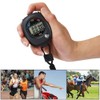 Qiilu 2 PCS Sport Timer, Cronógrafo Digital Preciso Handheld Multifunción