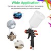 HVLP Pneumatic Paint Spray Gun Set 1.3mm Caliber Adjustable Auto
