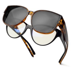 Face Shadow Polarized Sunglasses Fit Over Glasses for Women Oversized Sunglasses to Go Over Glasses UV Protection Lightweight