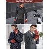 GSG Men Genuine Leather Gloves Burgundy Red Unlined Biking Touchscreen